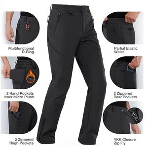 Stlight Men Waterproof Ski Snow Pants